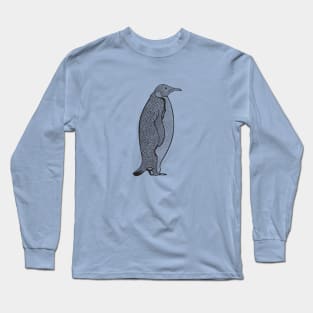 Emperor Penguin Drawing - cute animal design Long Sleeve T-Shirt